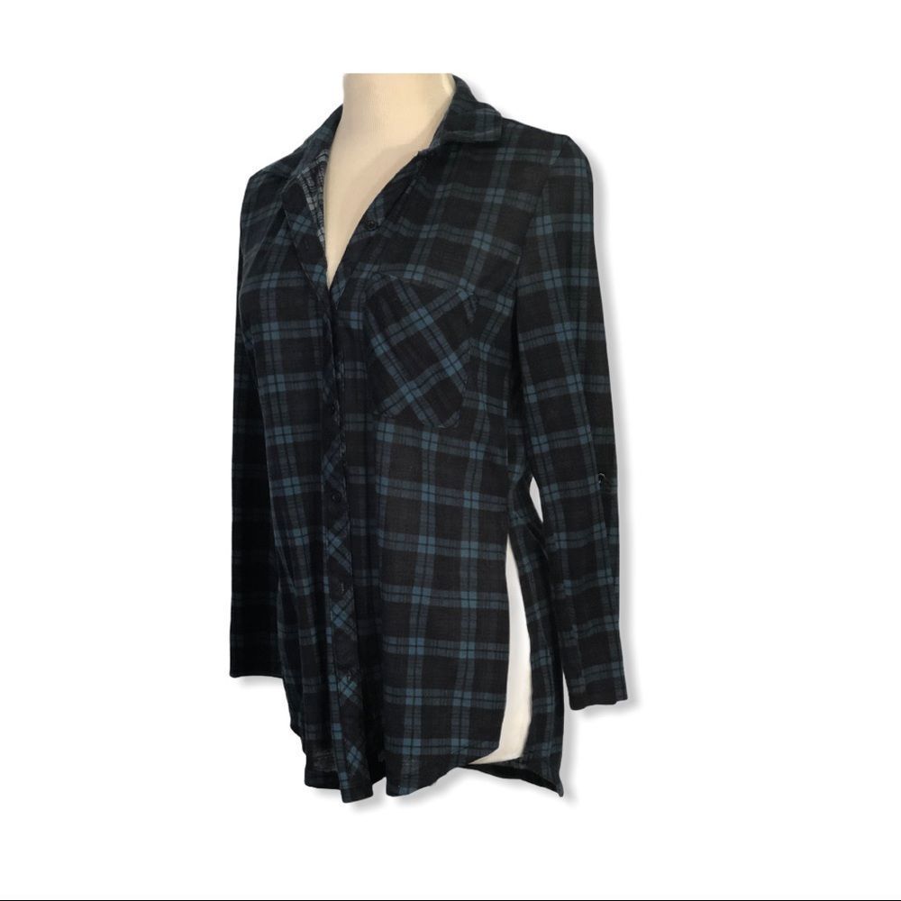 Polly & Esther Plaid Button-up